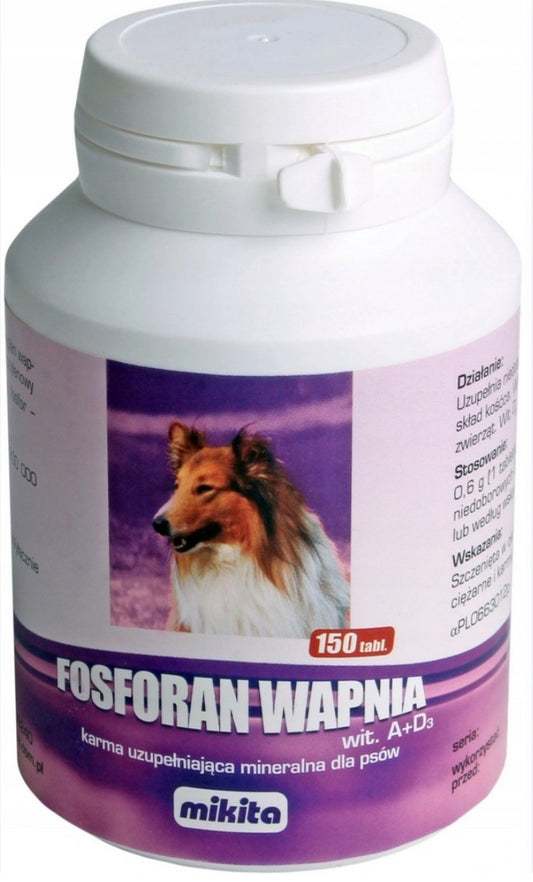 Calcium Phosphate Vit.  A+D3 150 tablets For Dogs (pregnant, puppies )