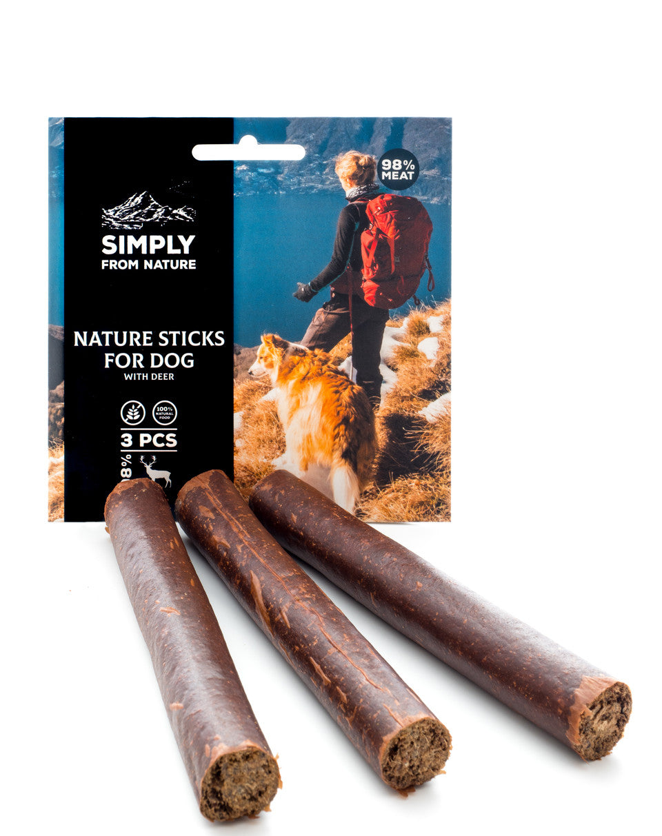 SIMPLY FROM NATURE Natural STICKS treats Deer 3pcs