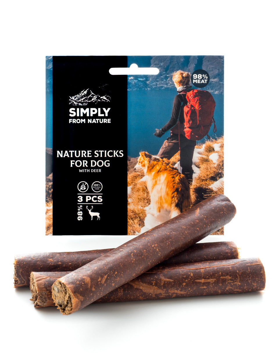 SIMPLY FROM NATURE Natural STICKS treats Deer 3pcs