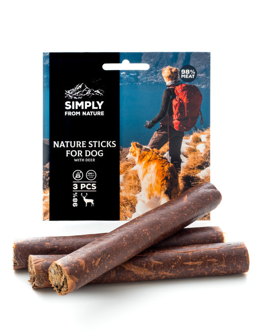 SIMPLY FROM NATURE Natural STICKS treats Deer 3pcs